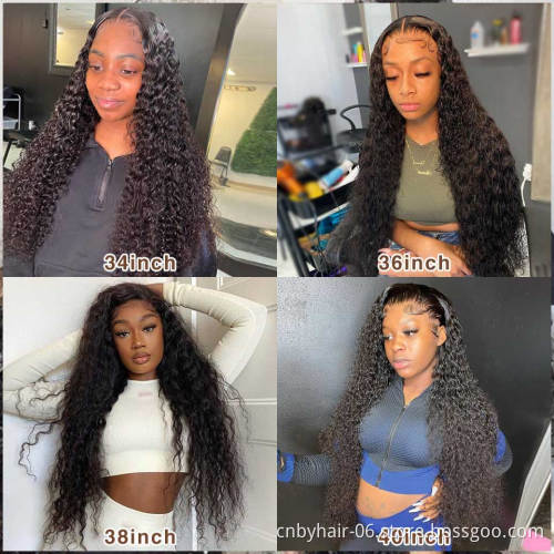 WaterWave Hd Lace Front Wigs Water Wave Virgin Cuticle Aligned Hair Human Hair Lace Frontal Wig Water Wave Closure Wig